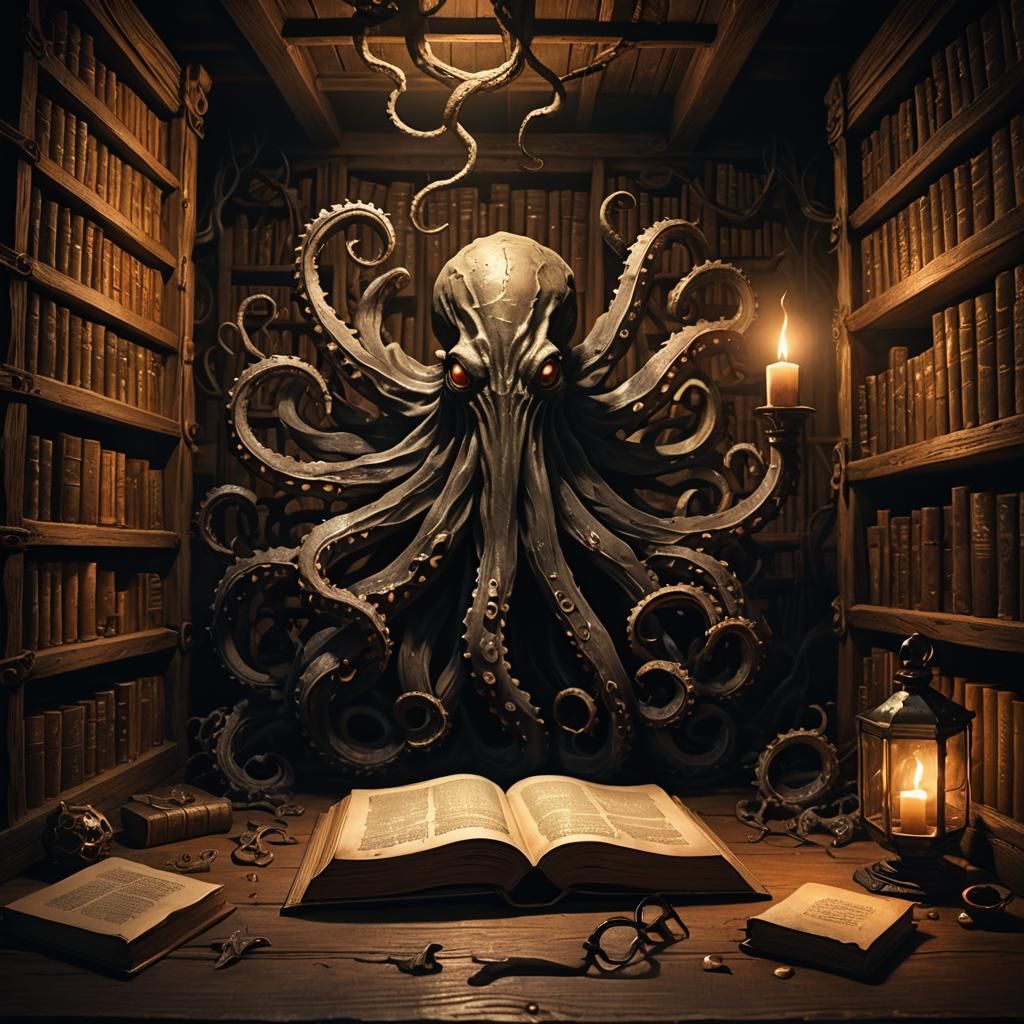 Eldritch Horror Emerges in Dark Fantasy Illustration