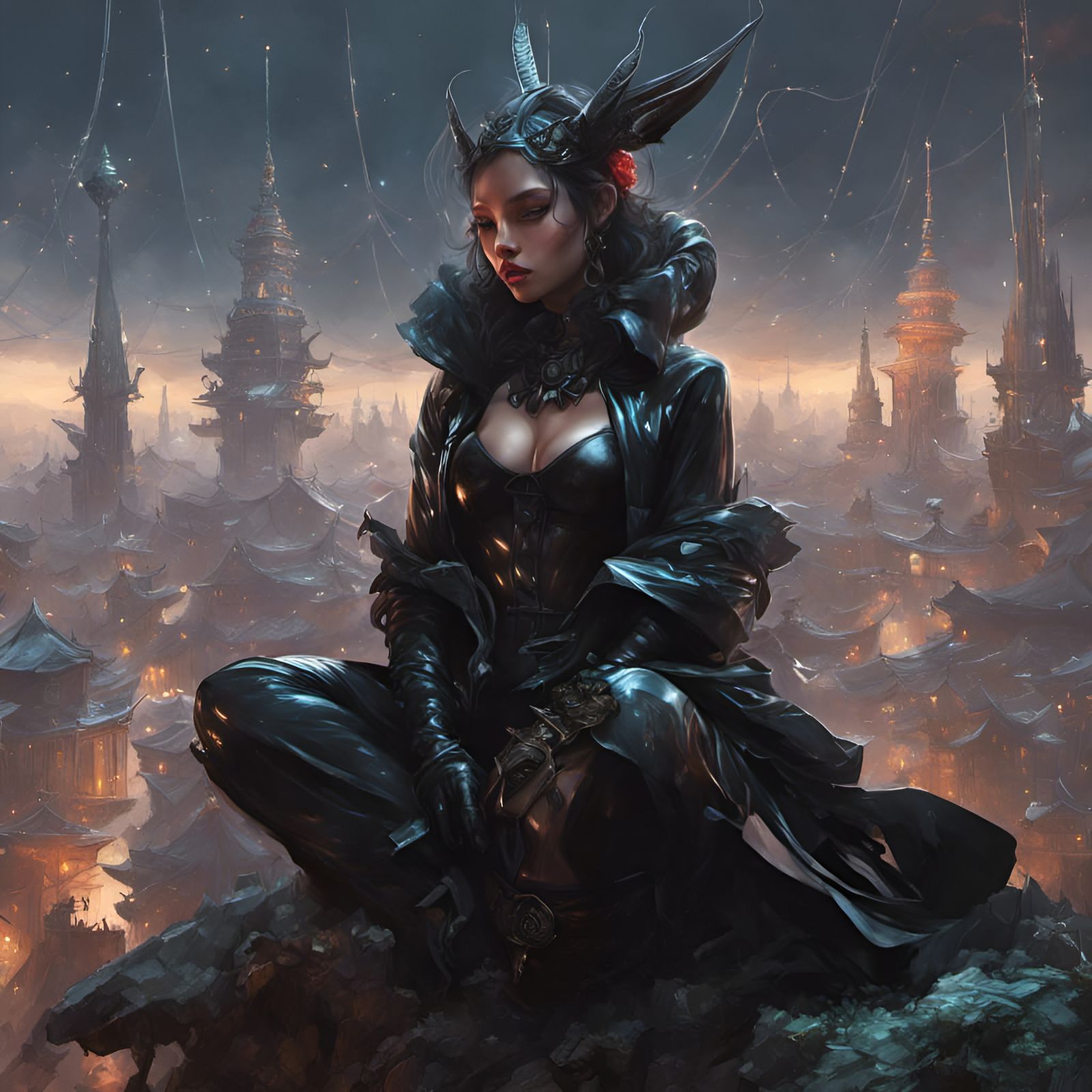 Faerie in Latex: A Hyperdetailed Fantasy Art