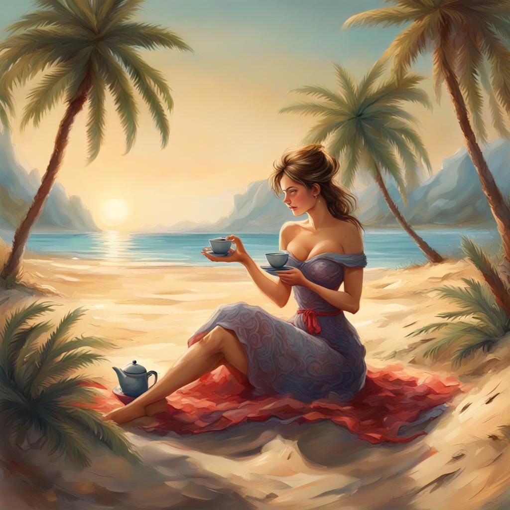 Island Tea: Expressionistic Beach Scene in Unreal Engine