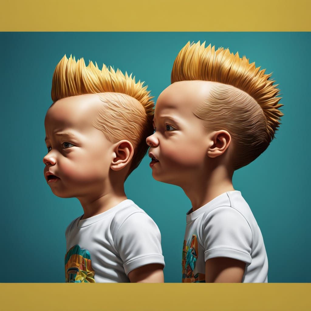 Beavis and Butthead Babies: Hyperrealistic Concept Art