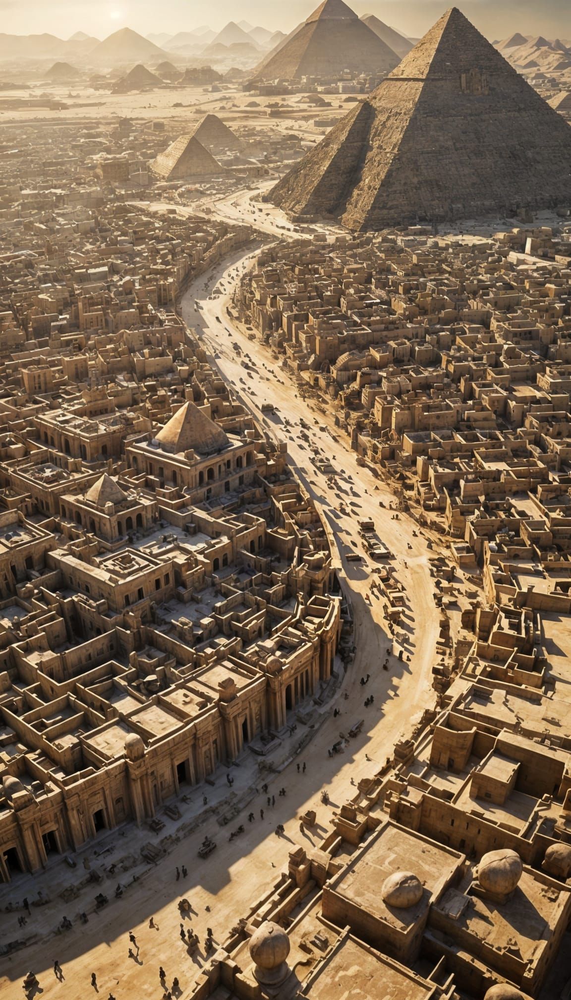 Epic Ancient City Construction in Hyperrealistic Detail