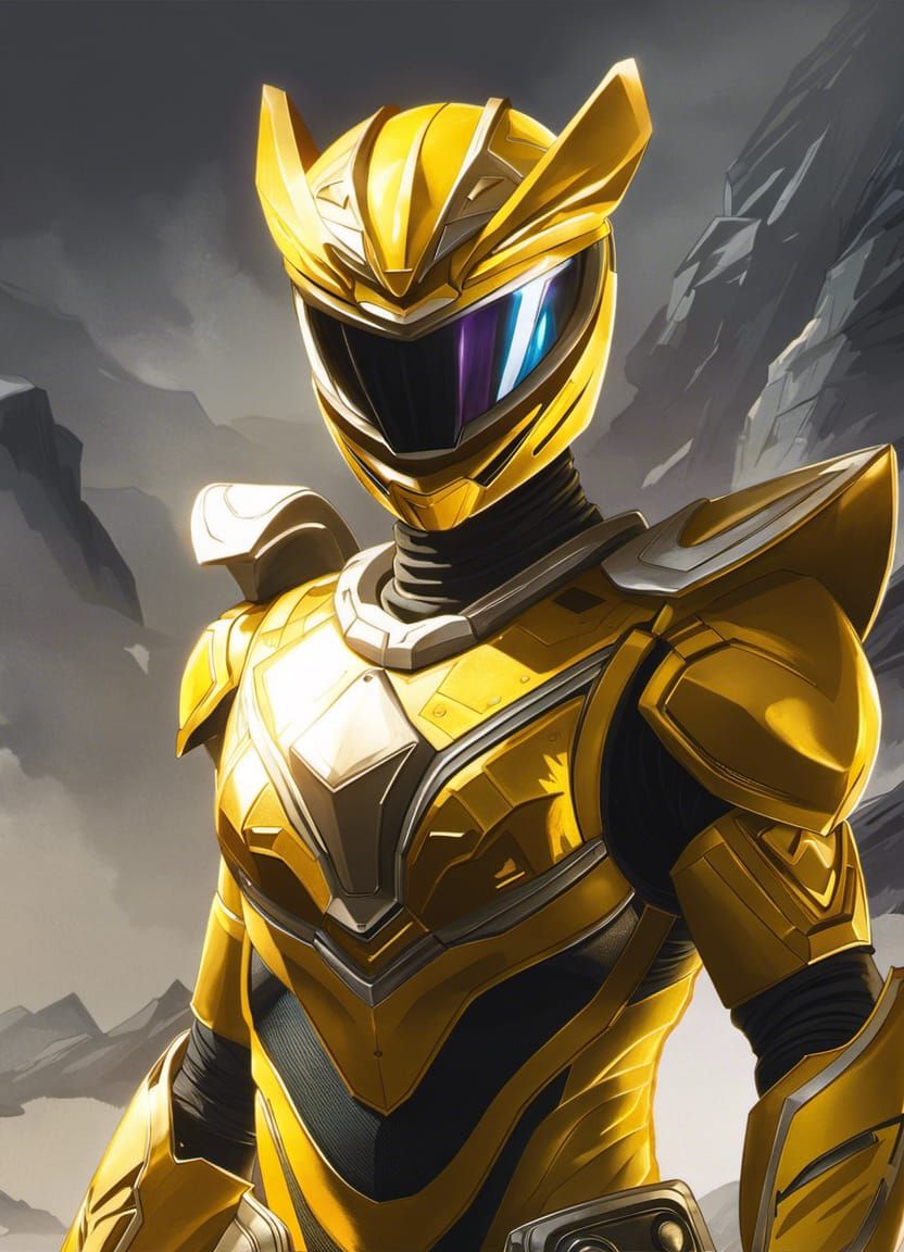 Yellow Ranger as Apex Legend: Digital Illustration