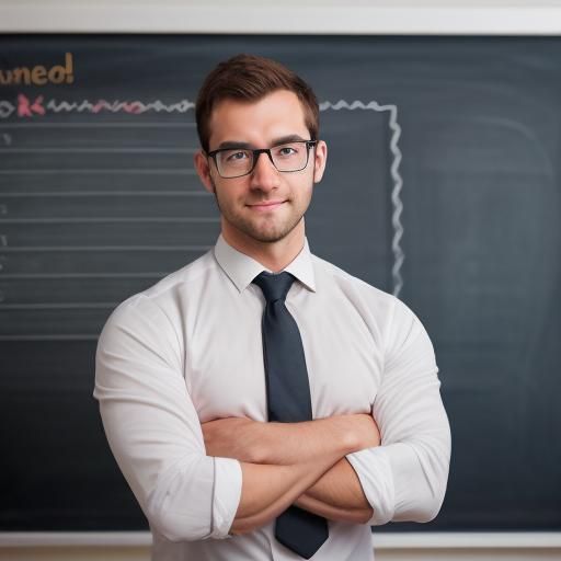 Handsome Teacher Portrait with Natural Lighting