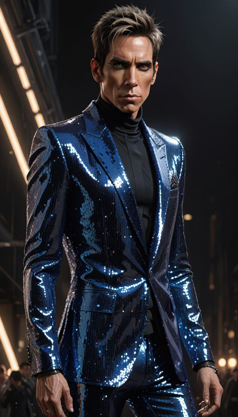 Derek Zoolander in sequin