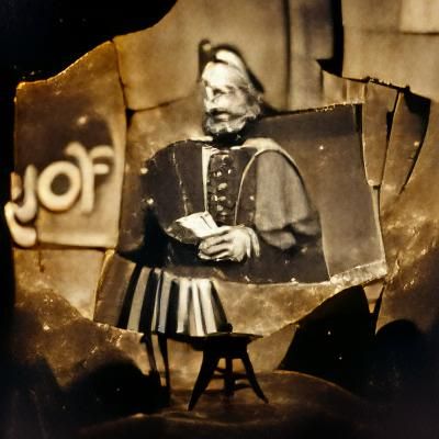 Time Traveler Jacques de Molay: Tintype Photograph