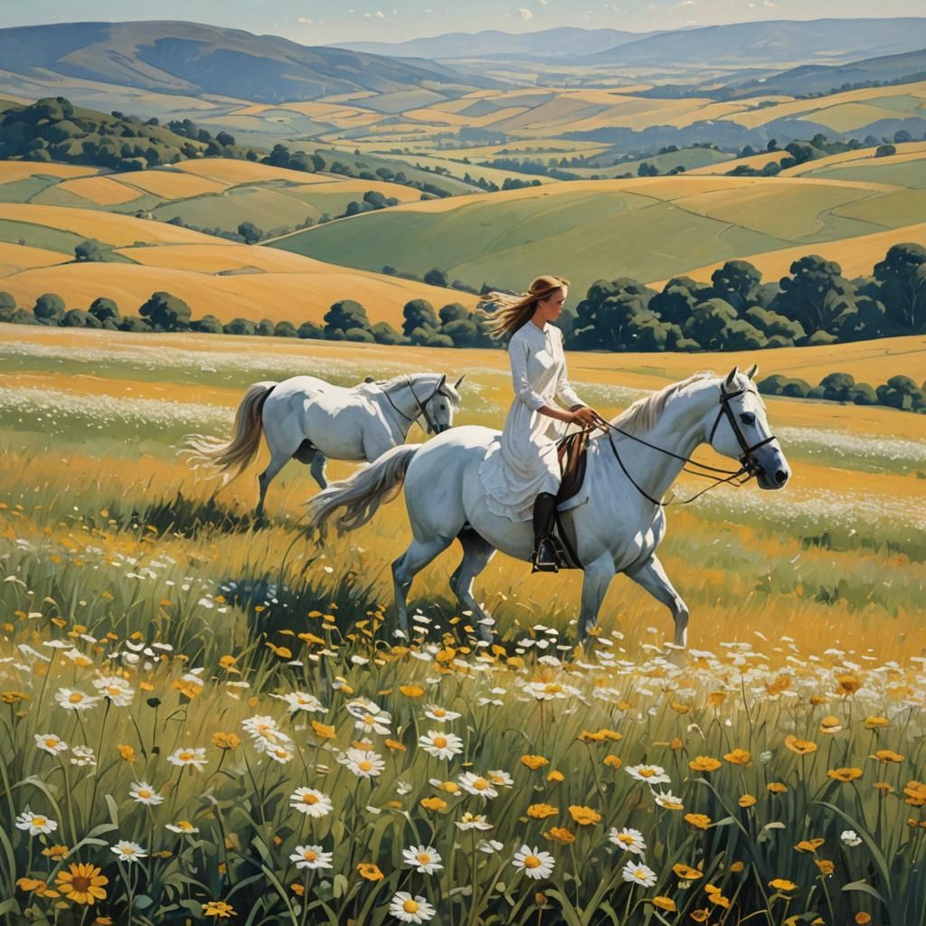 splendid day, transcullent light, field of golden weat, marg...