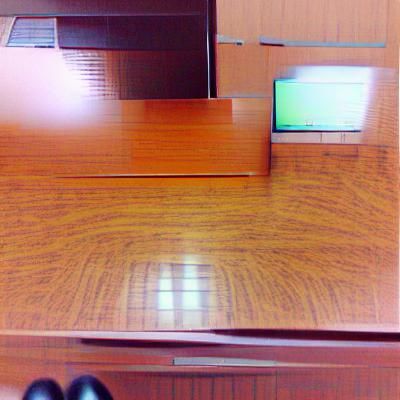 Minimalist AI-Generated Office Space