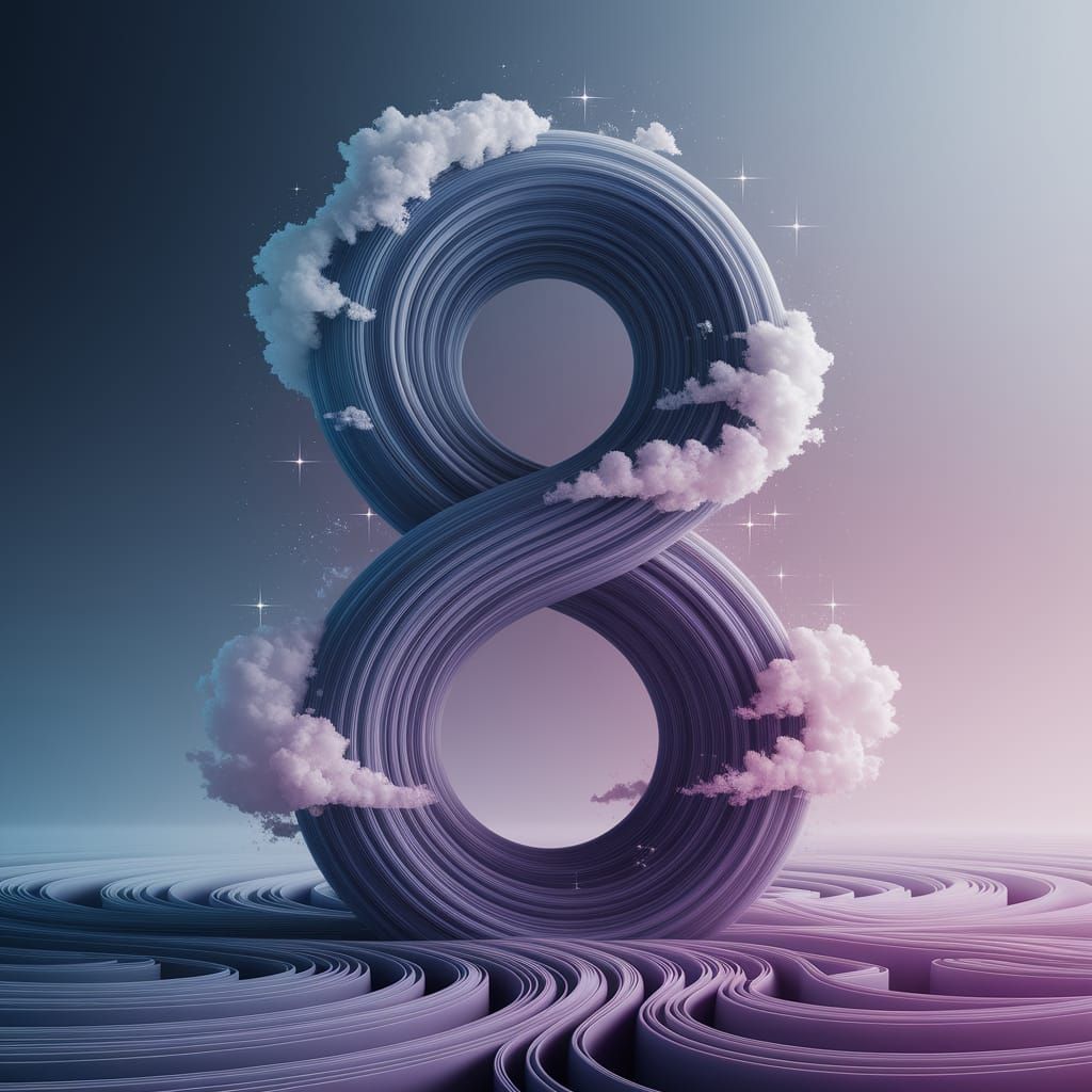 Dreamlike 8 Formed from Swirling Cosmic Loops