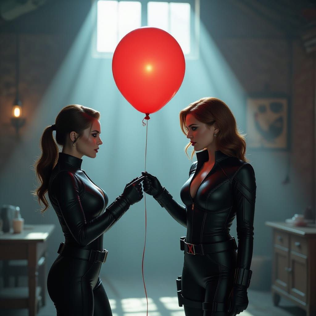 Black Widow and the Threatening Balloon, Film Noir