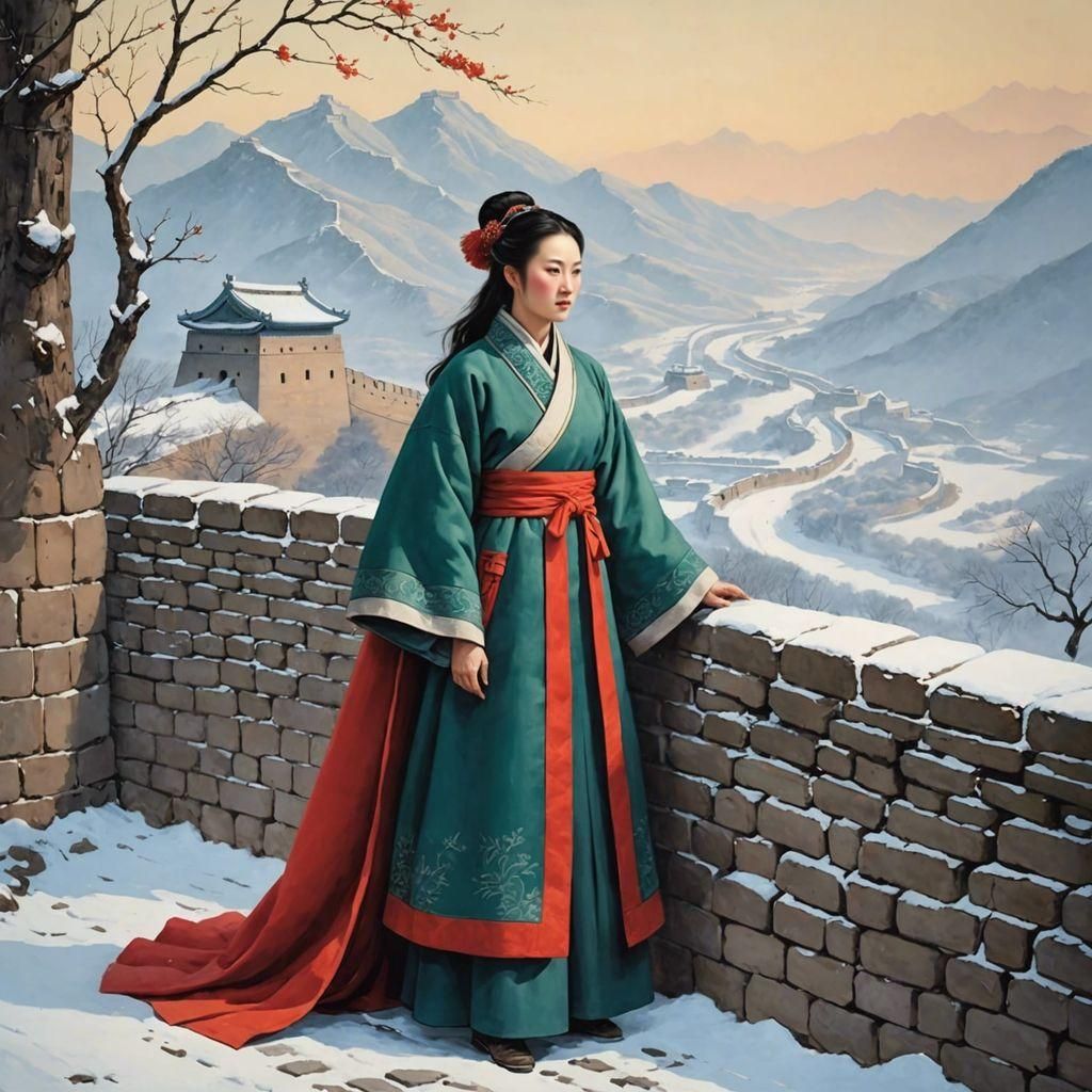 Meng Jiangnü's Grief at the Great Wall
