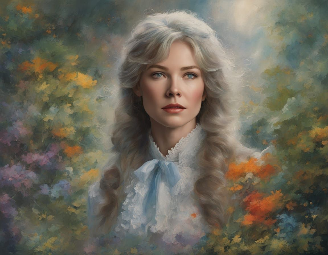 Ellen Burstyn 1969 Movie Poster Portrait in Mixed Media