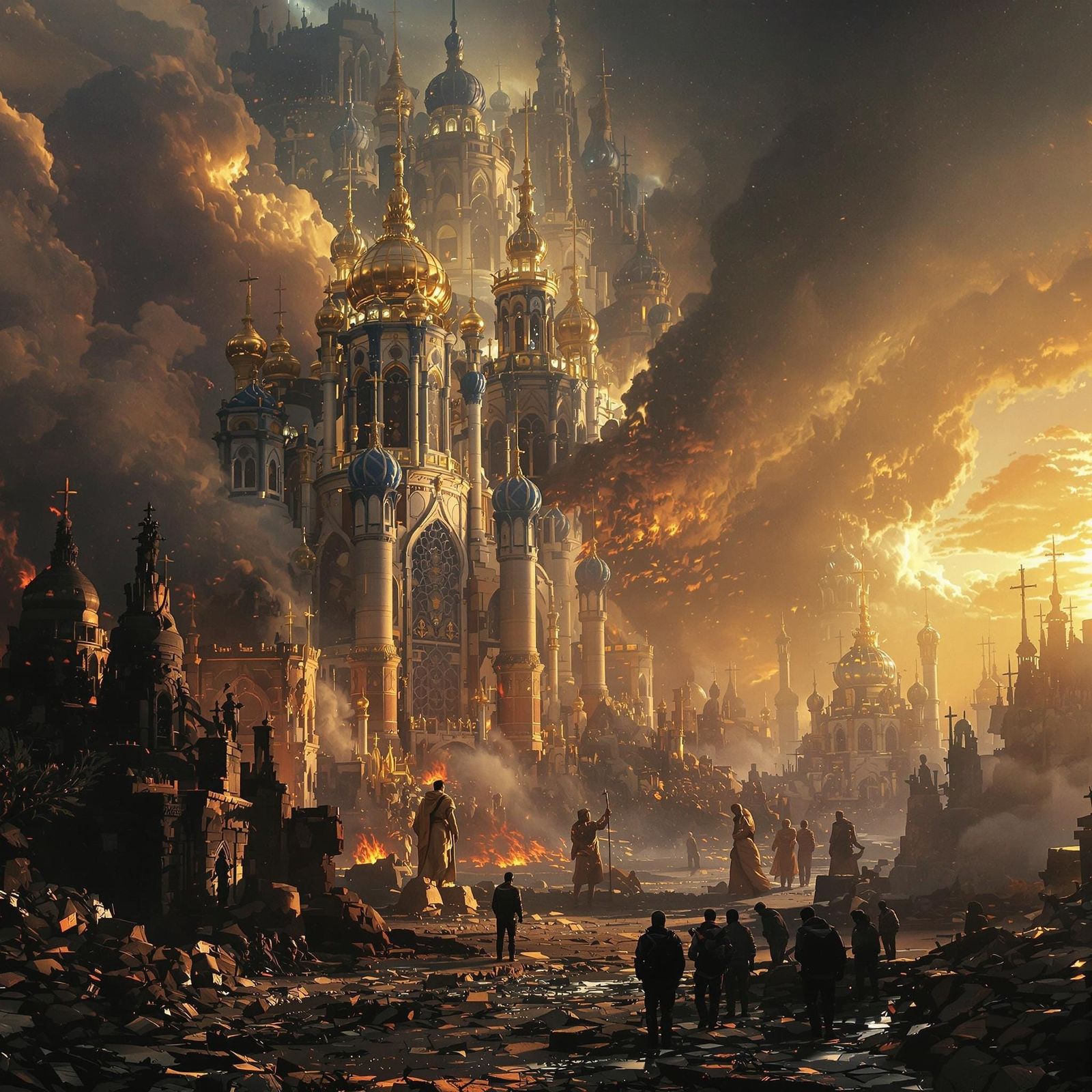 Epic Digital Matte Painting of History's Lessons