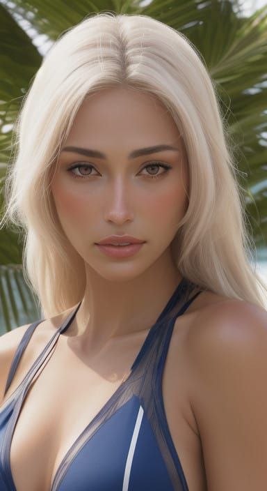 Golden Lines on Porcelain Skin