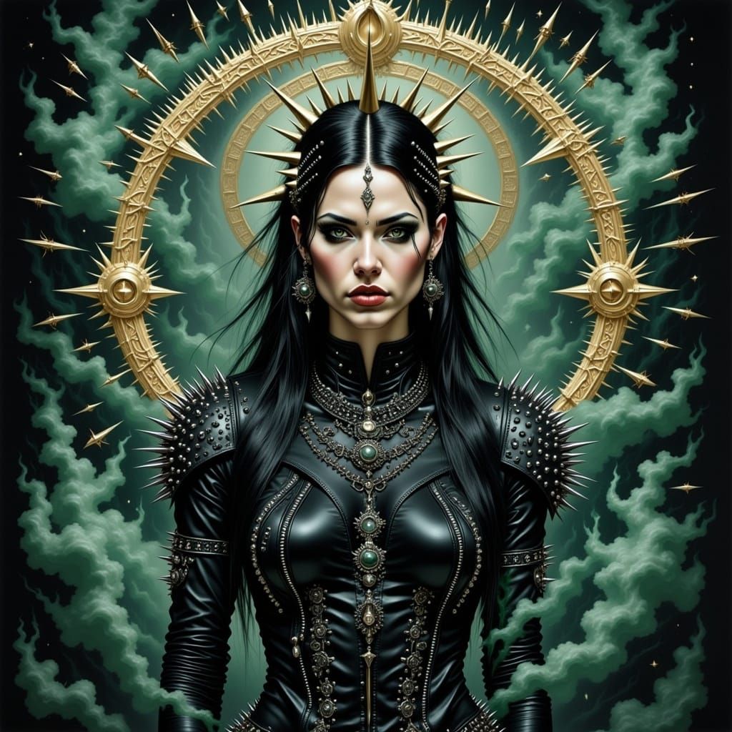 Surreal Goddess of Earthly Mysticism in Dark Surrealist Styl...