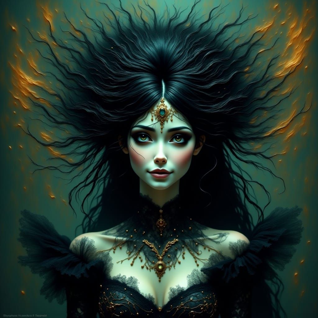 Evil Gothic Mermaid Confronts Aquaman