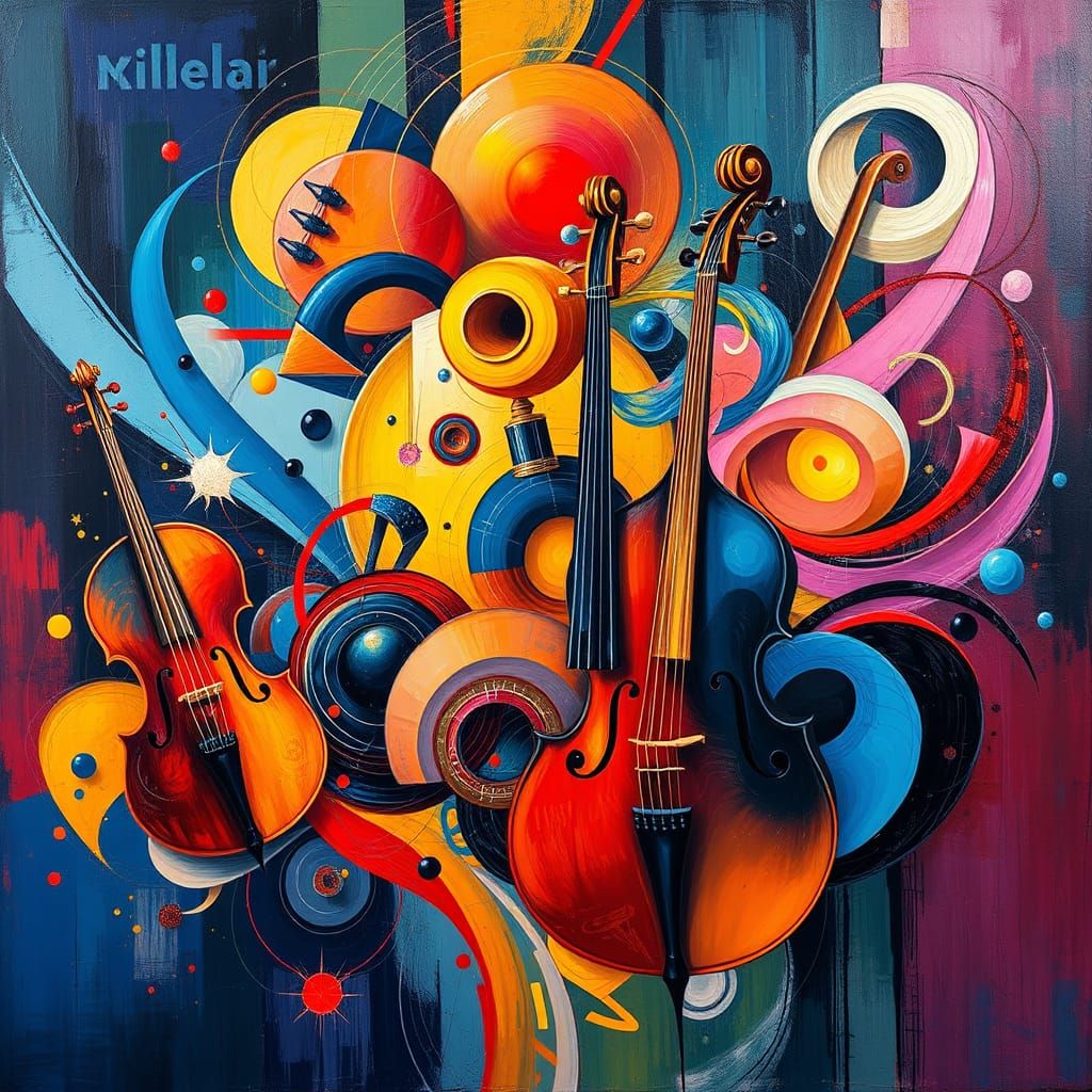 Futurist Dreamscape in Oil