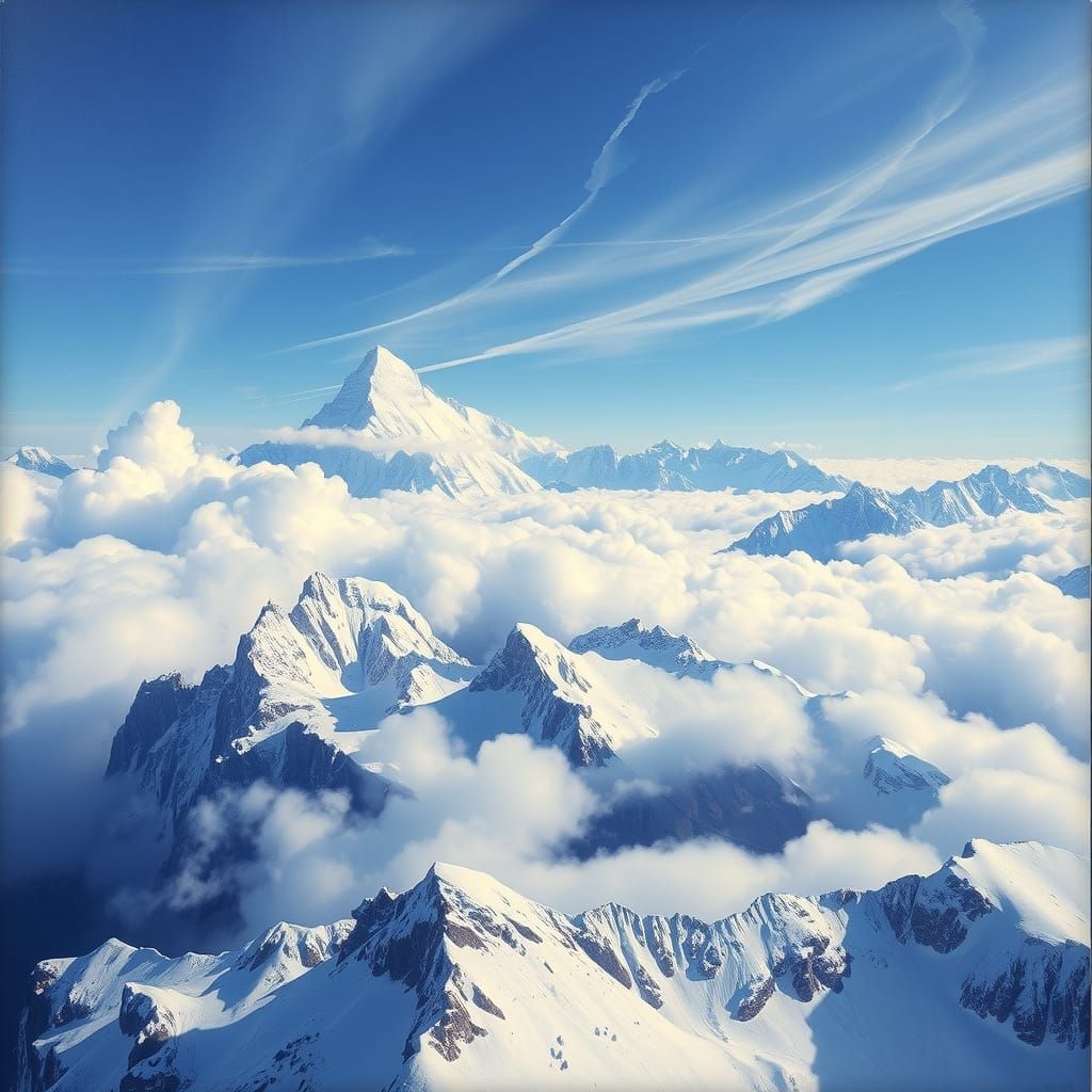 Swiss Alps: Shrouded by Clouds