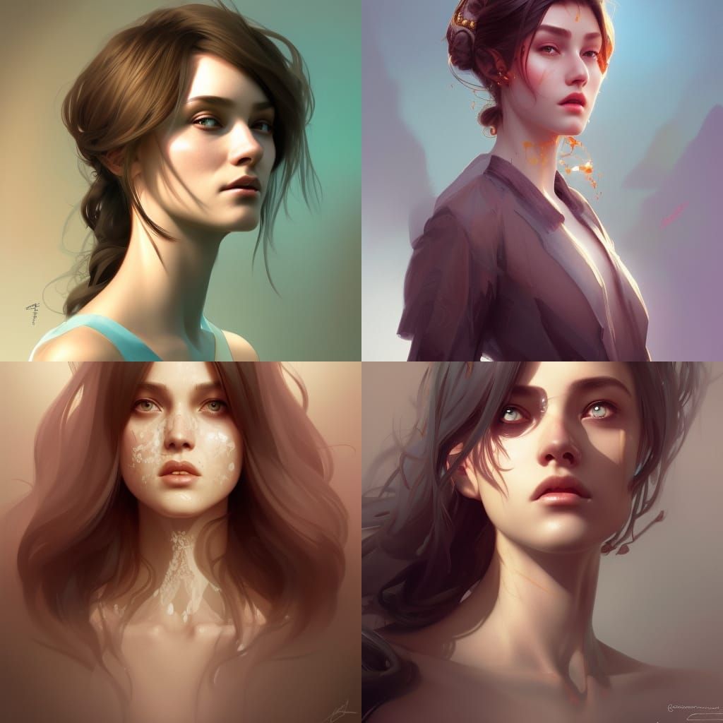 Sci-Fi Character Portrait: Detailed Concept Art
