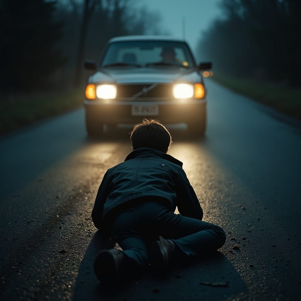 Dramatic Hit and Run in Gritty Realism Style