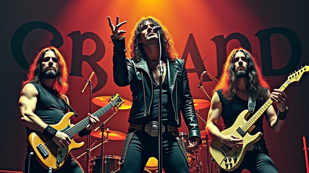 Metal Mania in Op-Art Style LP Cover