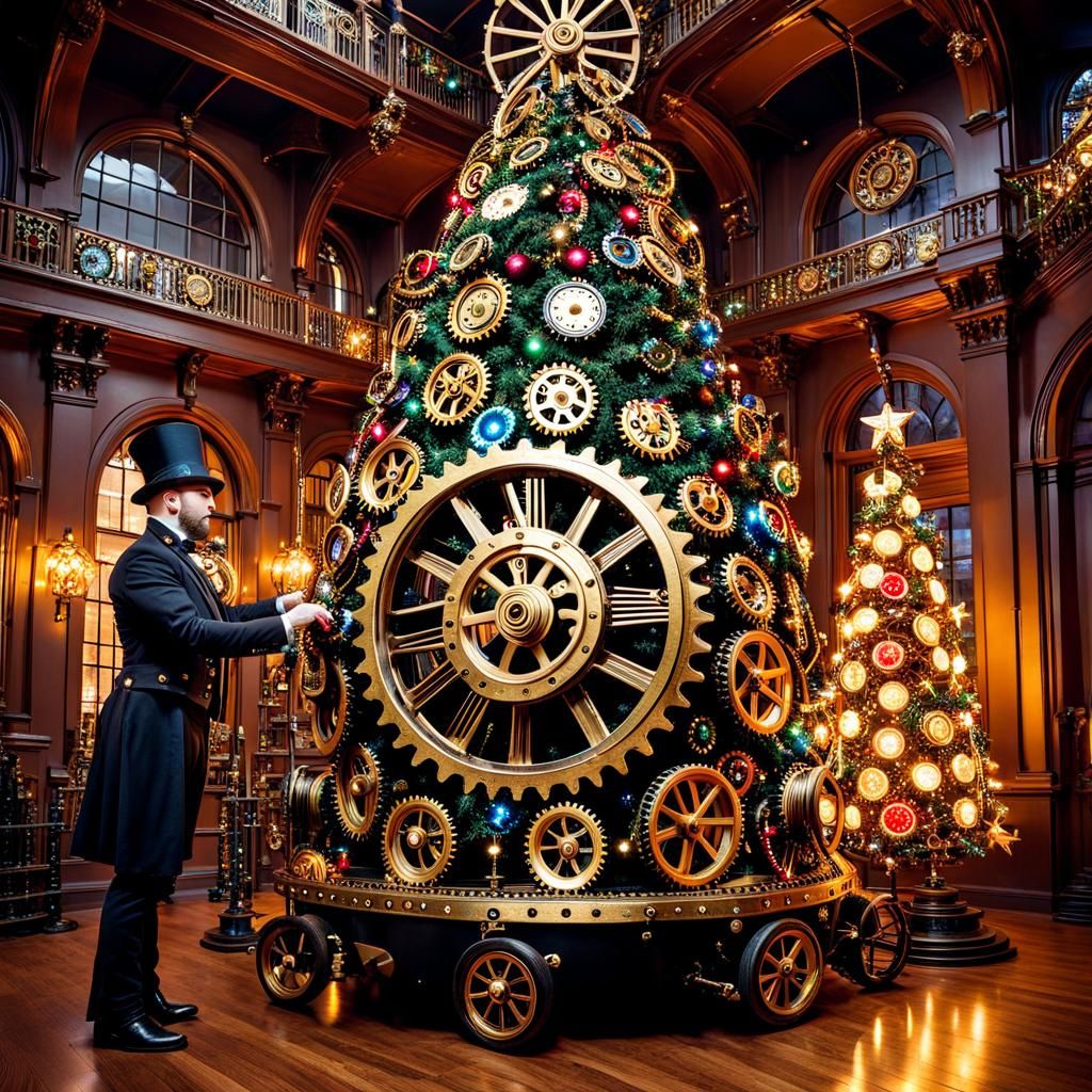 Steampunk Christmas Tree