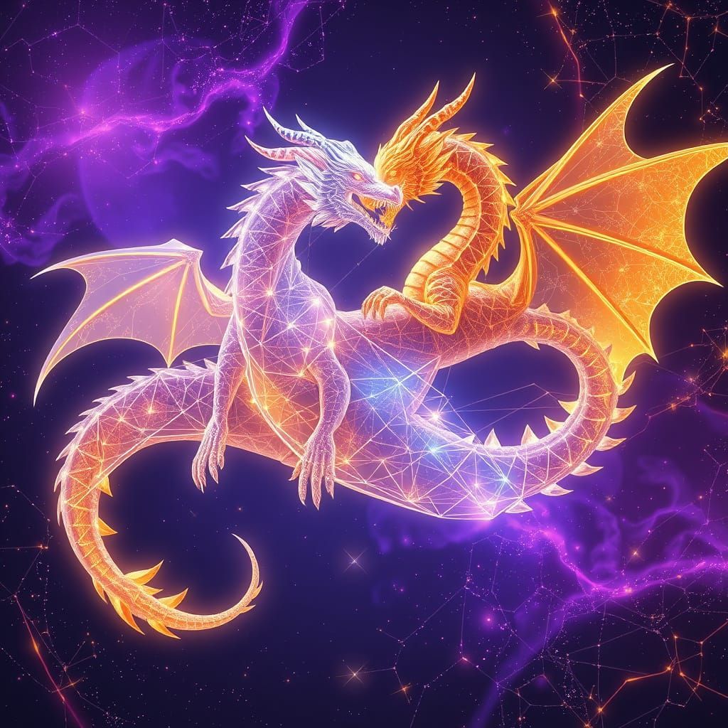 Ethereal Cosmic Encounter: Transcendent Dragon Fusion