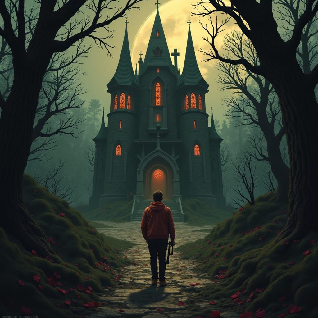 Moody Wes Anderson-Inspired Grimdark Scene