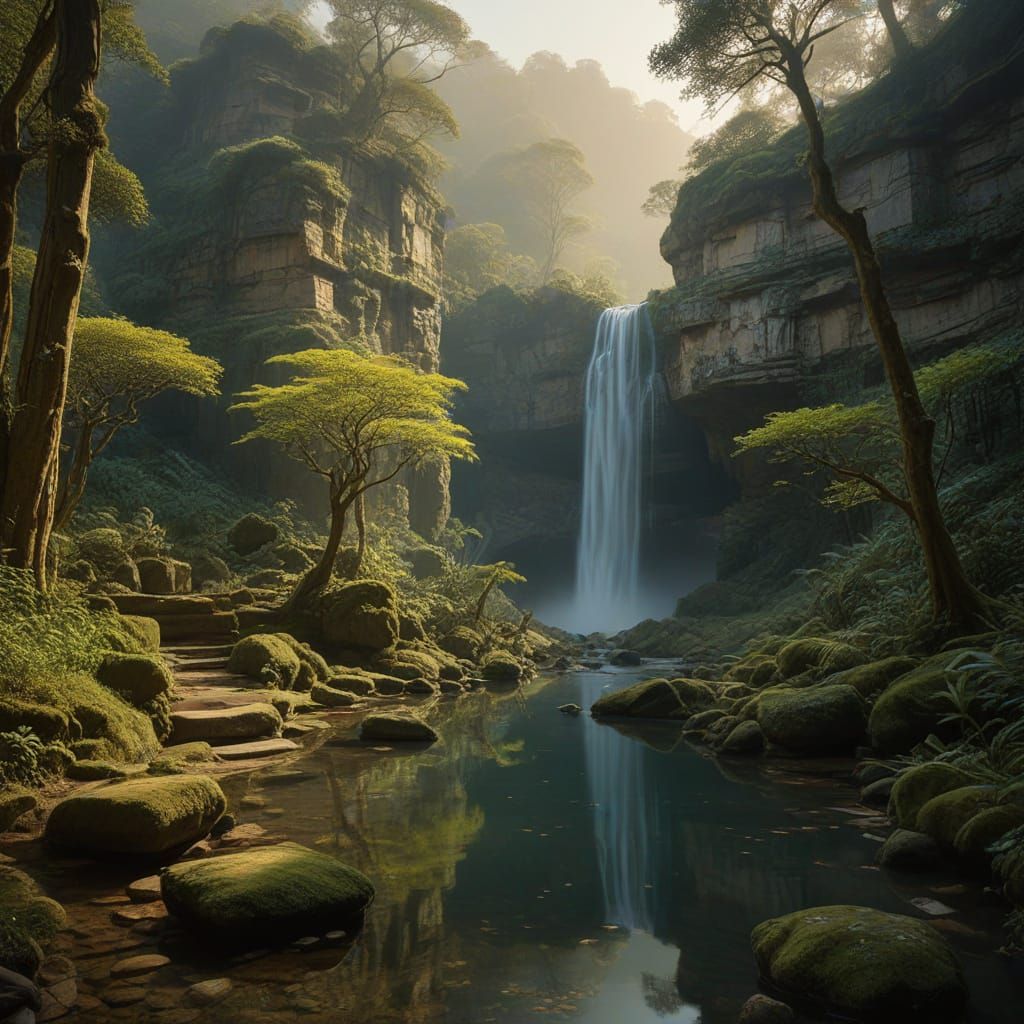 Hidden Valley Ruins in Golden Light