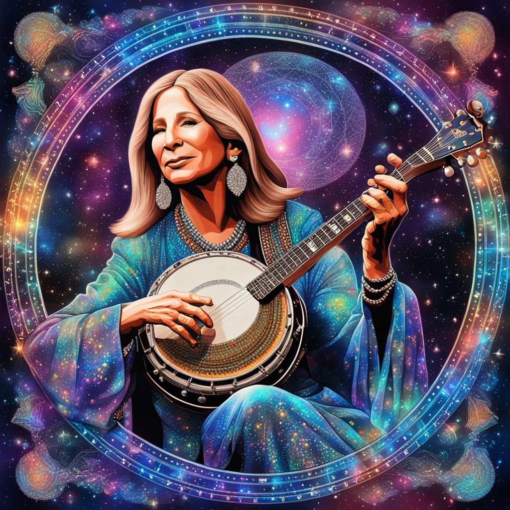 Barbra Streisand Plays Banjo: Cosmic Illustration