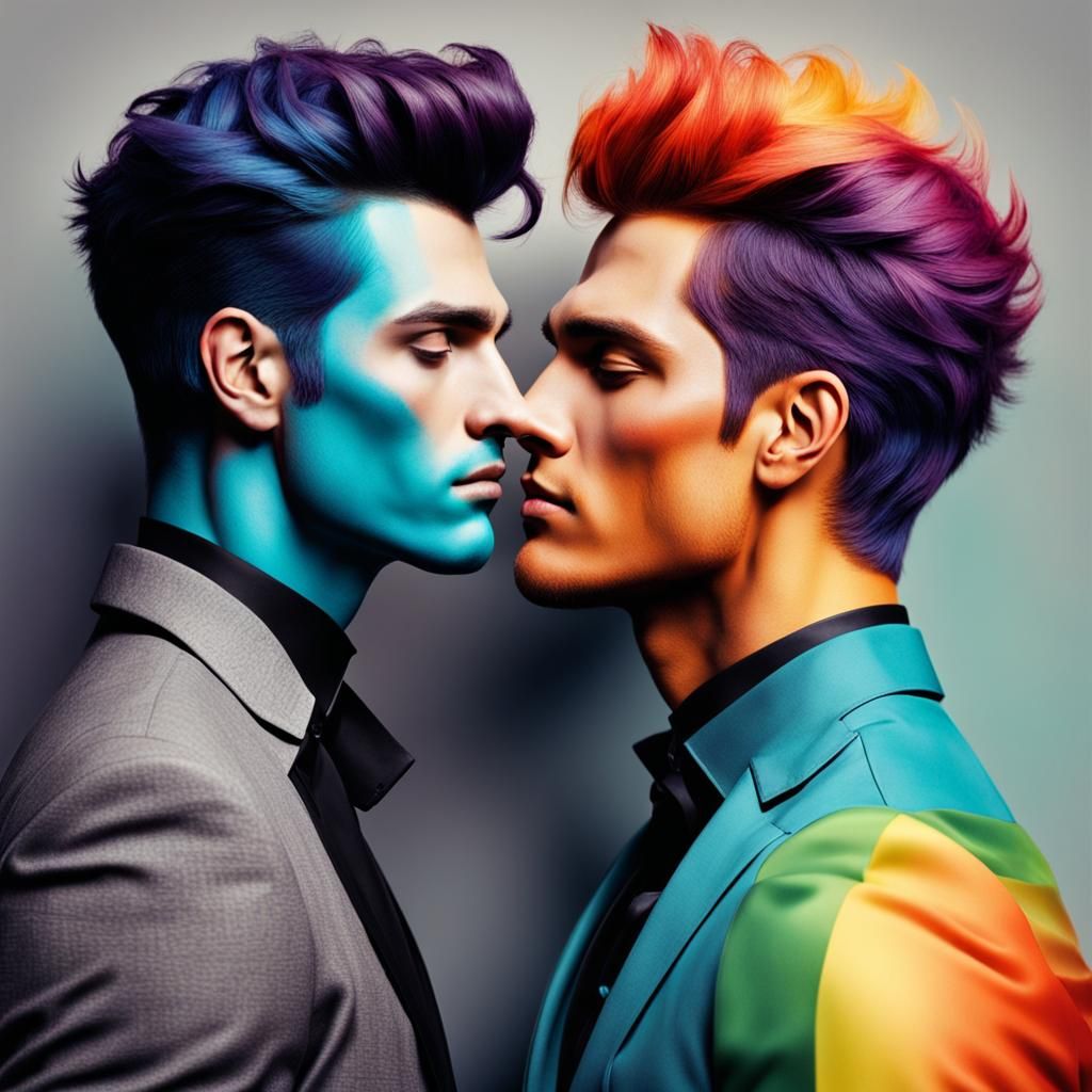 Gay Love's Colorful Portrait of Youthful Affection