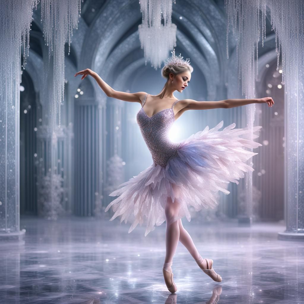 Sugar Plum Fairy Dancing in Ice Palace