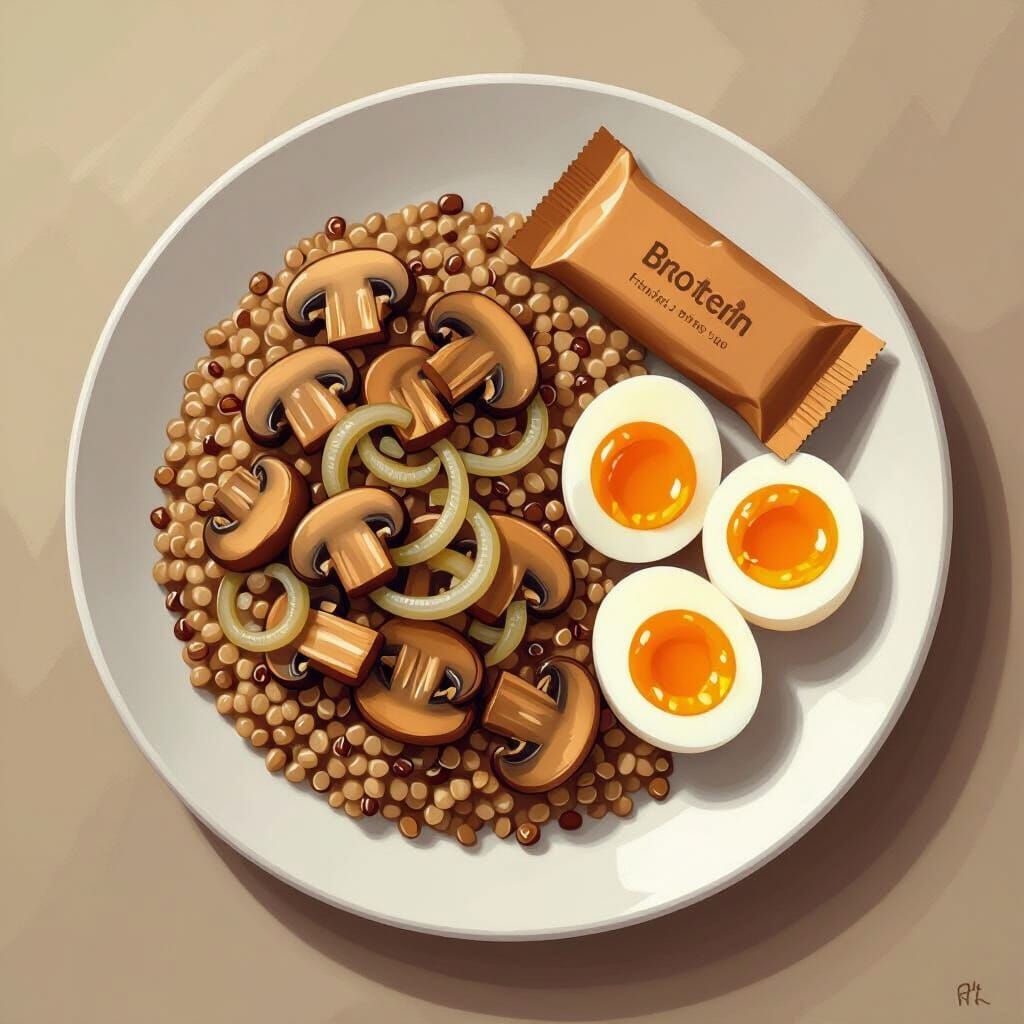 Buckwheat Still Life Inspired by Wayne Thiebaud