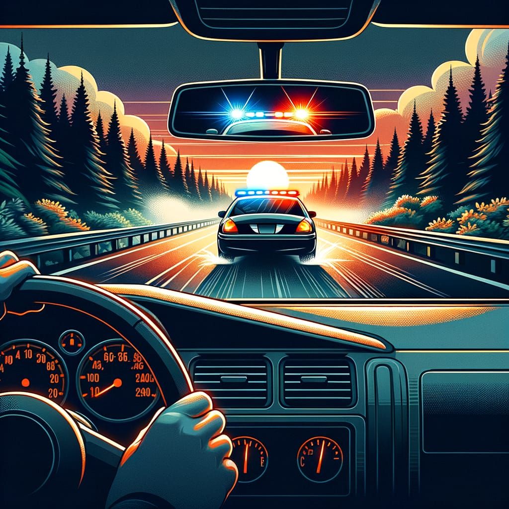 In a police car chase, should I stop