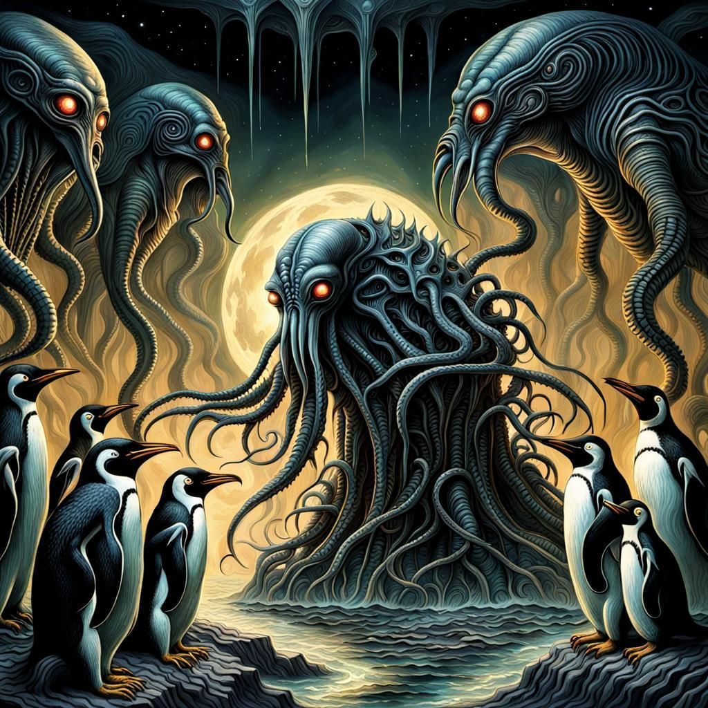 Eldritch Temptation: Penguins and Unspeakable Secrets