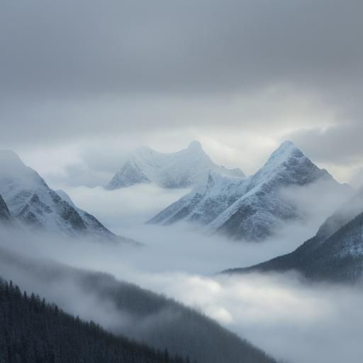 Majestic Snow-Capped Mount Everest Landscape