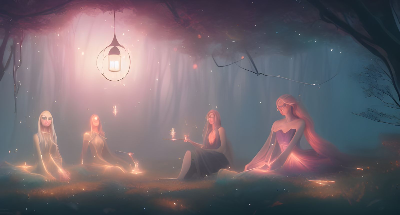 Magical Witches' Coven Spell in Ethereal Fantasy