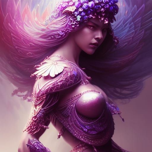 Gemstone Warrior with Symmetrical Gem Armor