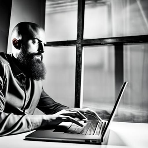 Intricately Detailed Office Portrait of a Creative Man