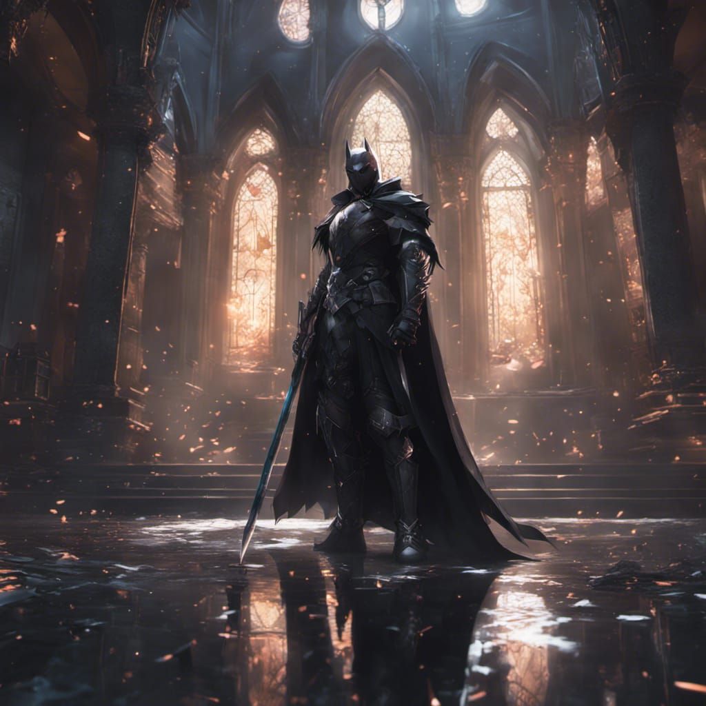 Ominous Knight with Dark Magic, Anime Style