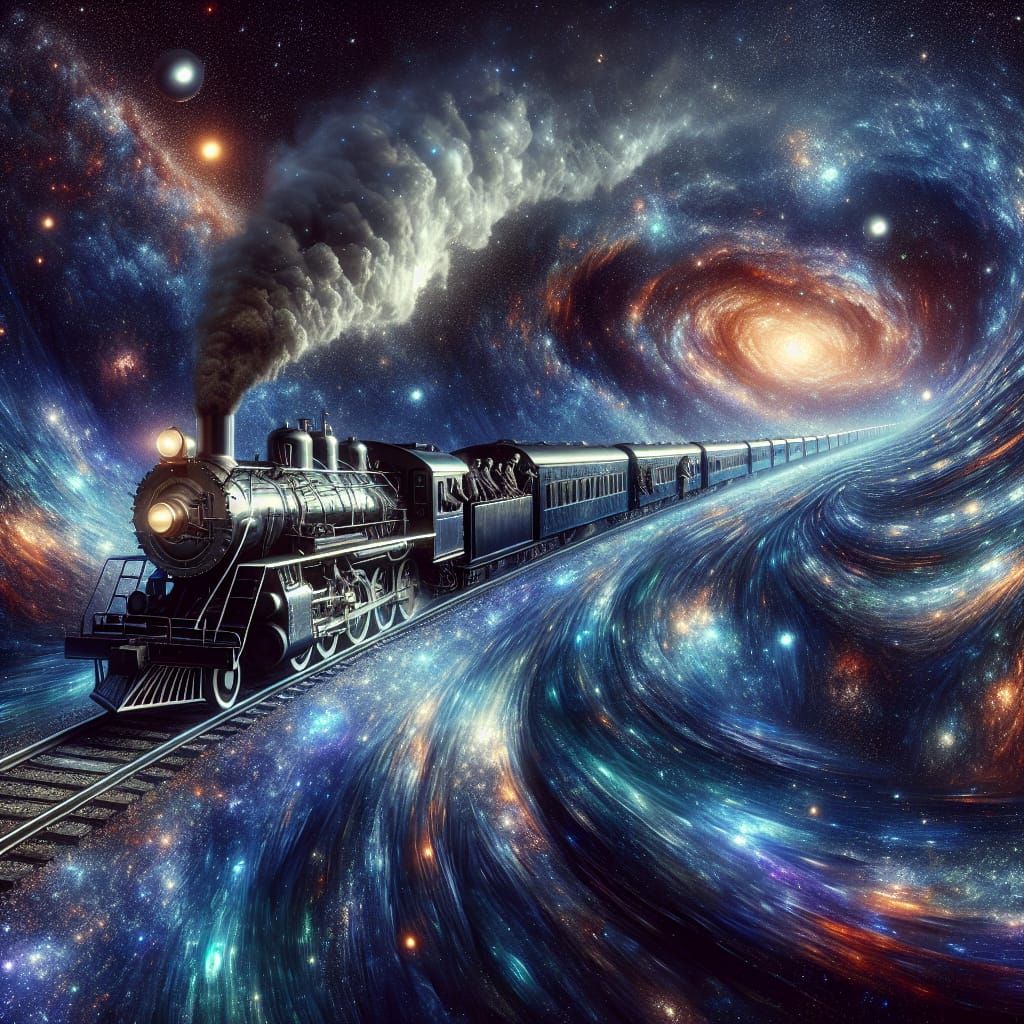 Cosmic Victorian Train on Stardust Railway