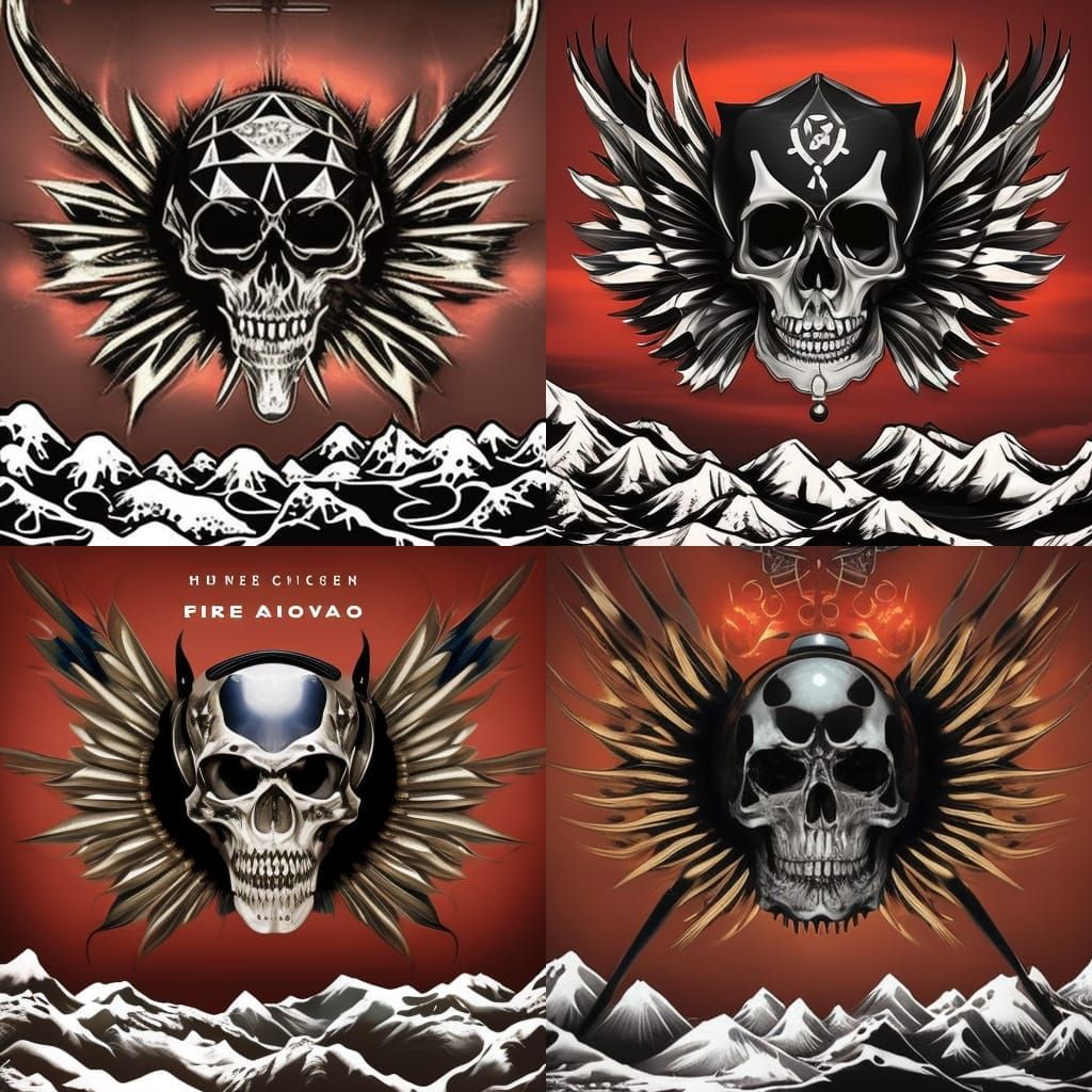 Frog Skeleton Dances in Cyberpunk Flames