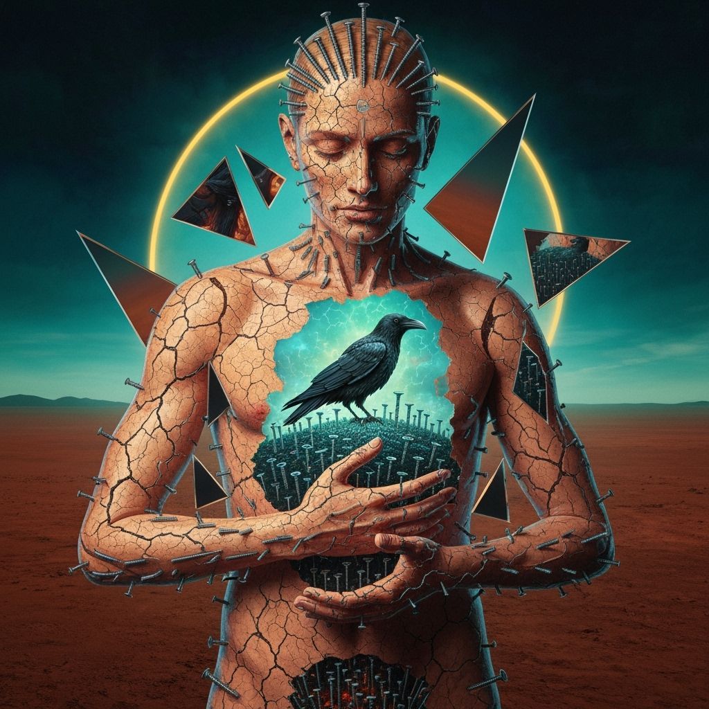 Surreal Figure of Screws and Nails Reveals Bioluminescent Oa...