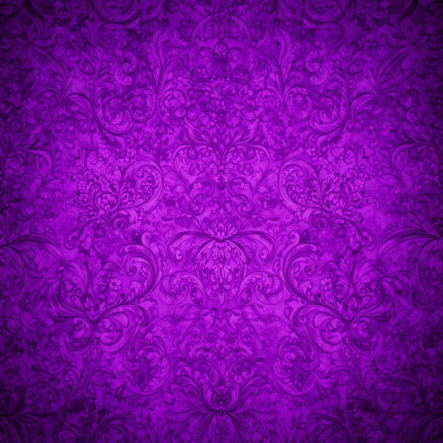 Ornate Baroque Designs in Purple and Violet Hues