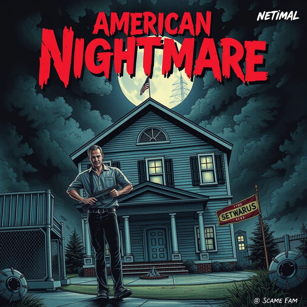 American Nightmare AI Art