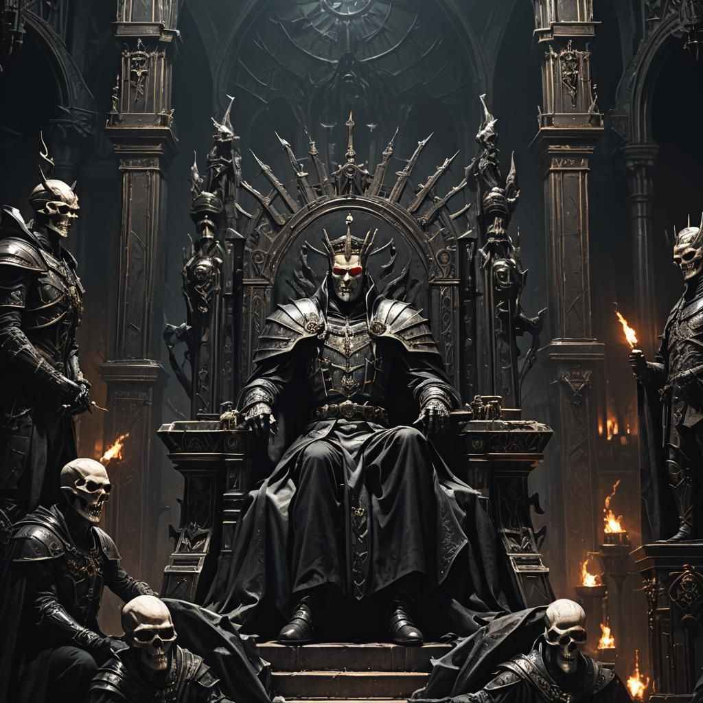 Lord Zed, Emperor of Evil, on Throne