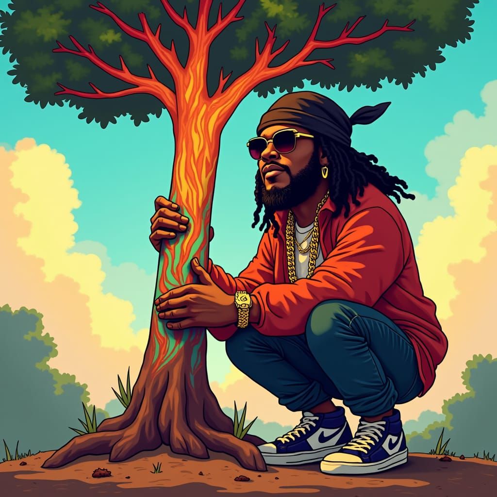 Planting a Glowing Tree in Old School Style