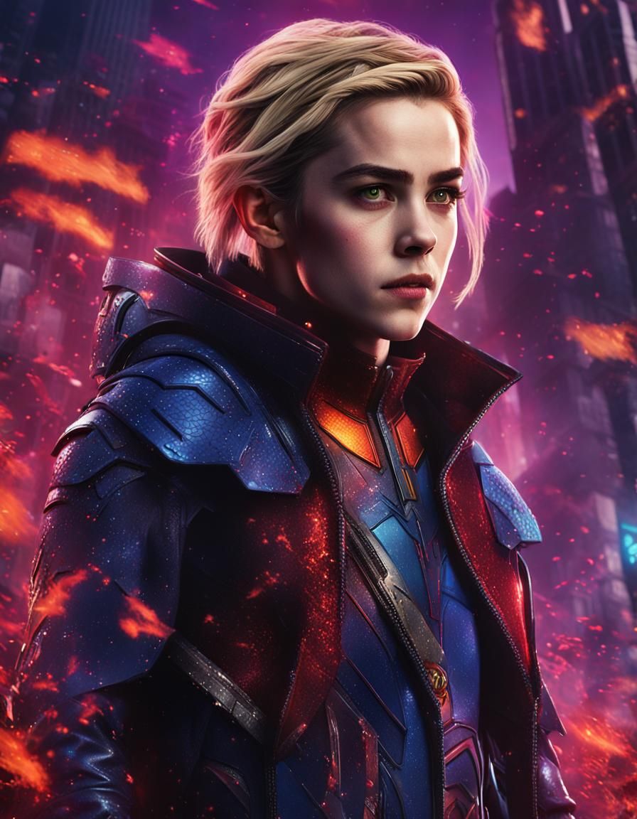 Jinx from DC Titans: Cinematic Supervillain Portrait