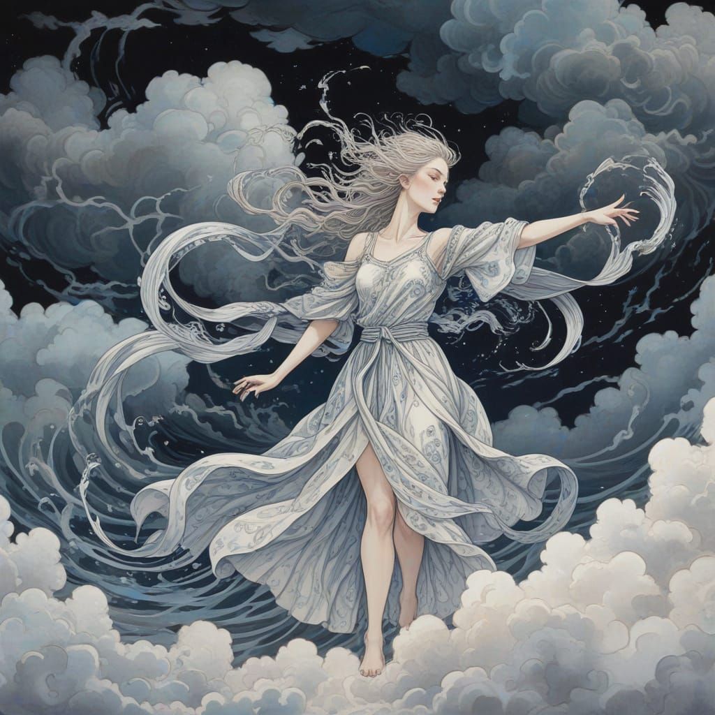 Whimsical Aeolus, God of the Winds