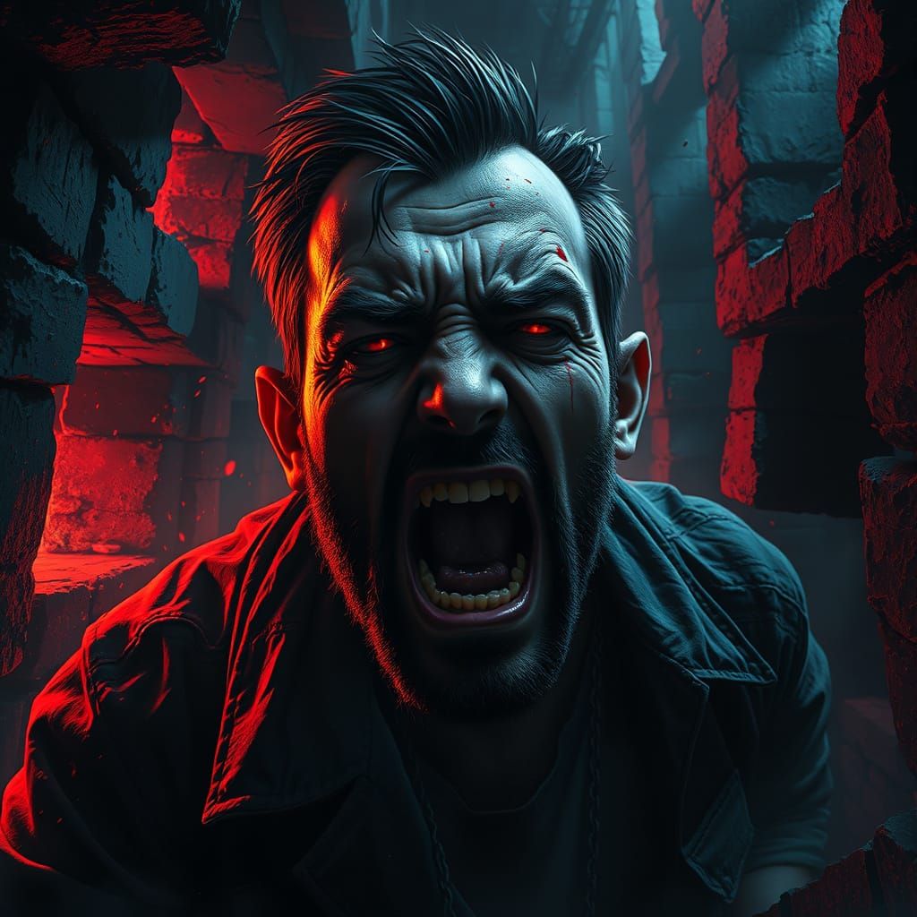 Man's Emotional Turmoil in Dramatic Dungeon Labyrinth