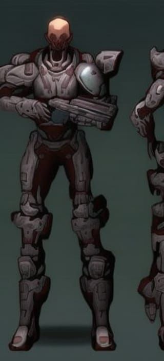 Tactical Sci-Fi Soldier in Detailed Armor